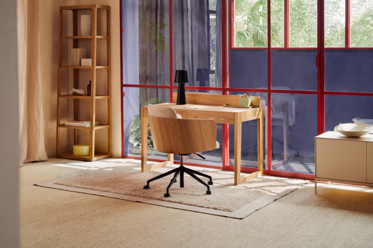 Kave Home Madai bureaustoel beige