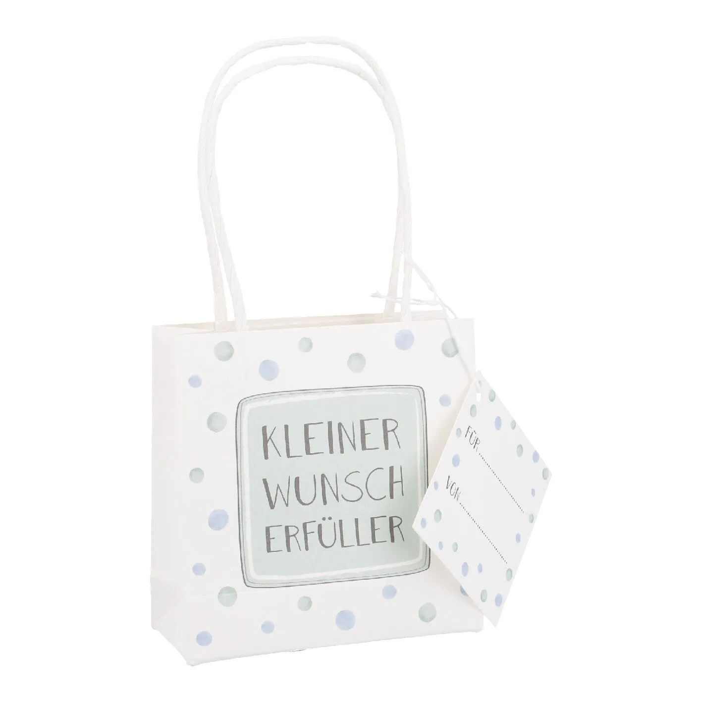Geschenktüte Spruch, Wunscherfüller, 10 x 10 cm