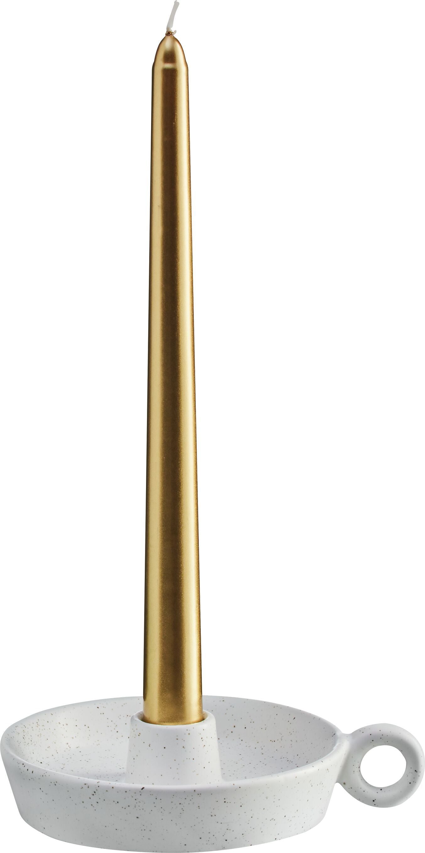 MIKE Kerzenhalter - Beige / B: 15.0 cm x T: 12.0 cm x H: 4.0 cm