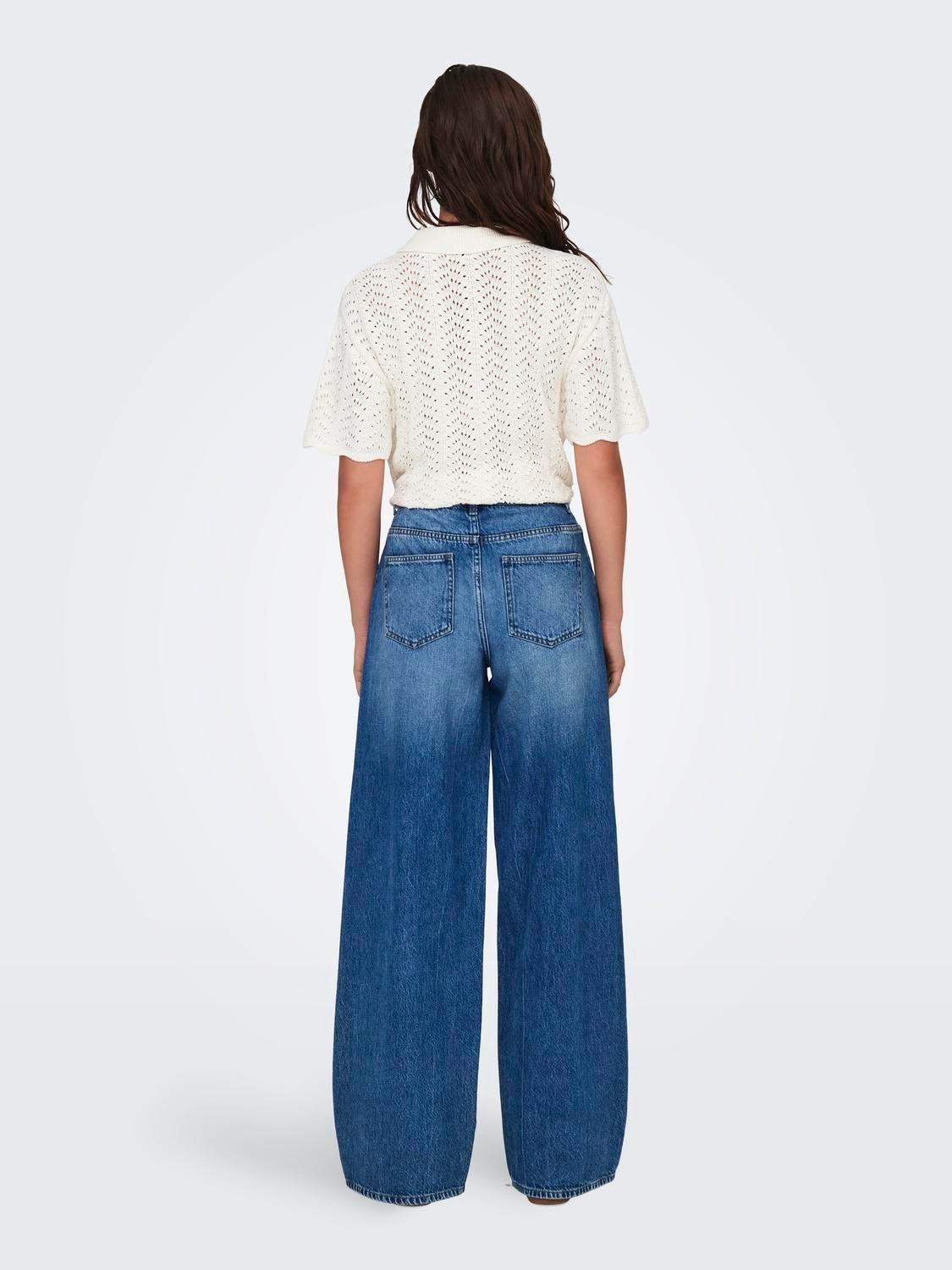 JDYCARINA Hohe Taille Skinny Fit Jeans Medium Blue Denim