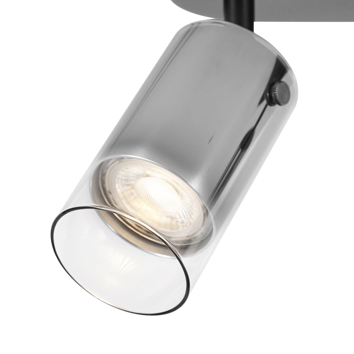 Moderne plafondspot gunmetal 2-lichts draai- en verstelbaar - Drain