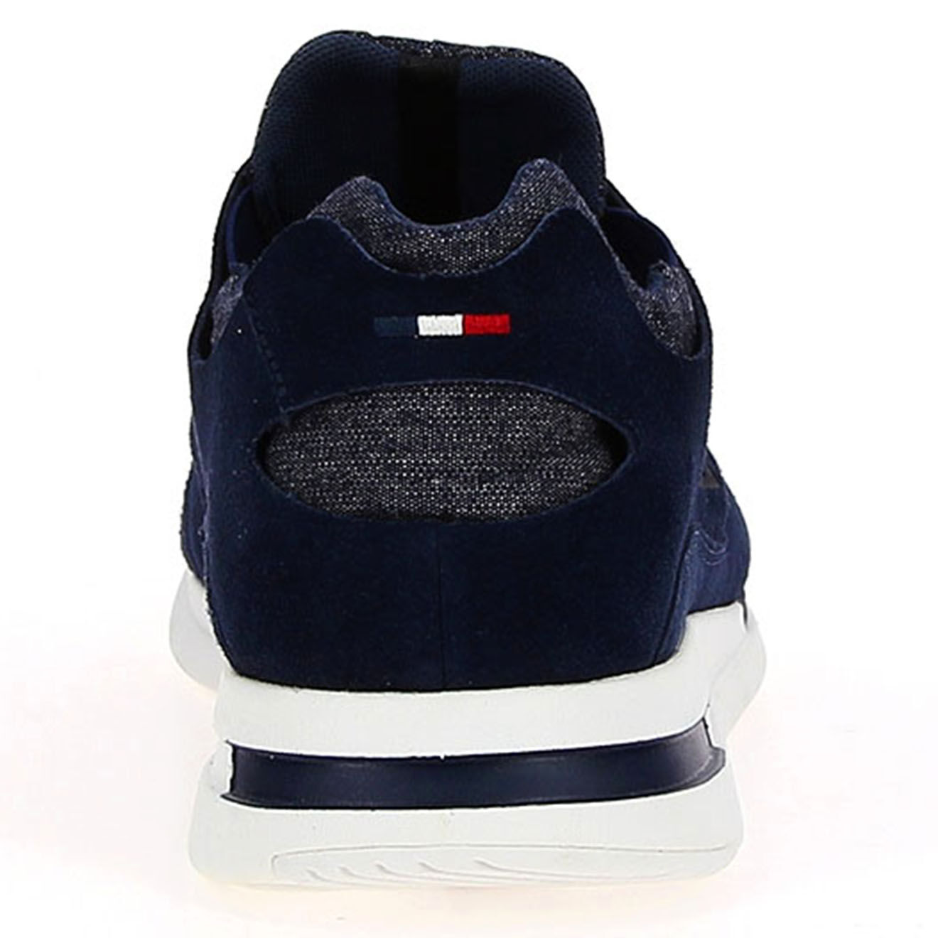 Le Coq Sportif Baskets en Velours de Cuir & Toile R Pure Made In France bleues
