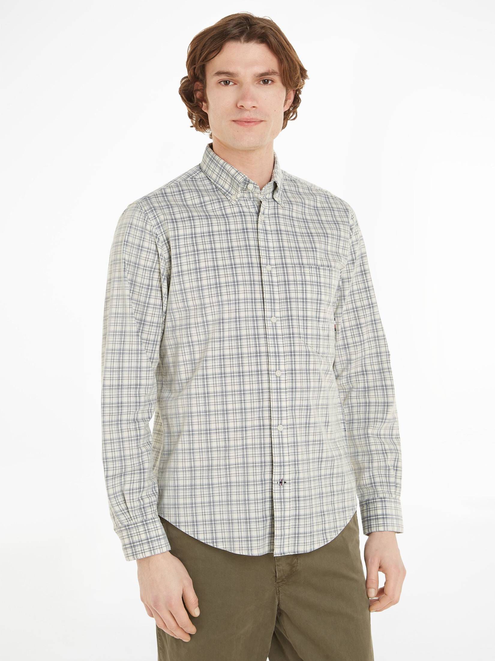 Tommy Hilfiger| Herren Cordhemd SMALL CORDUROY TARTAN Regular Fit