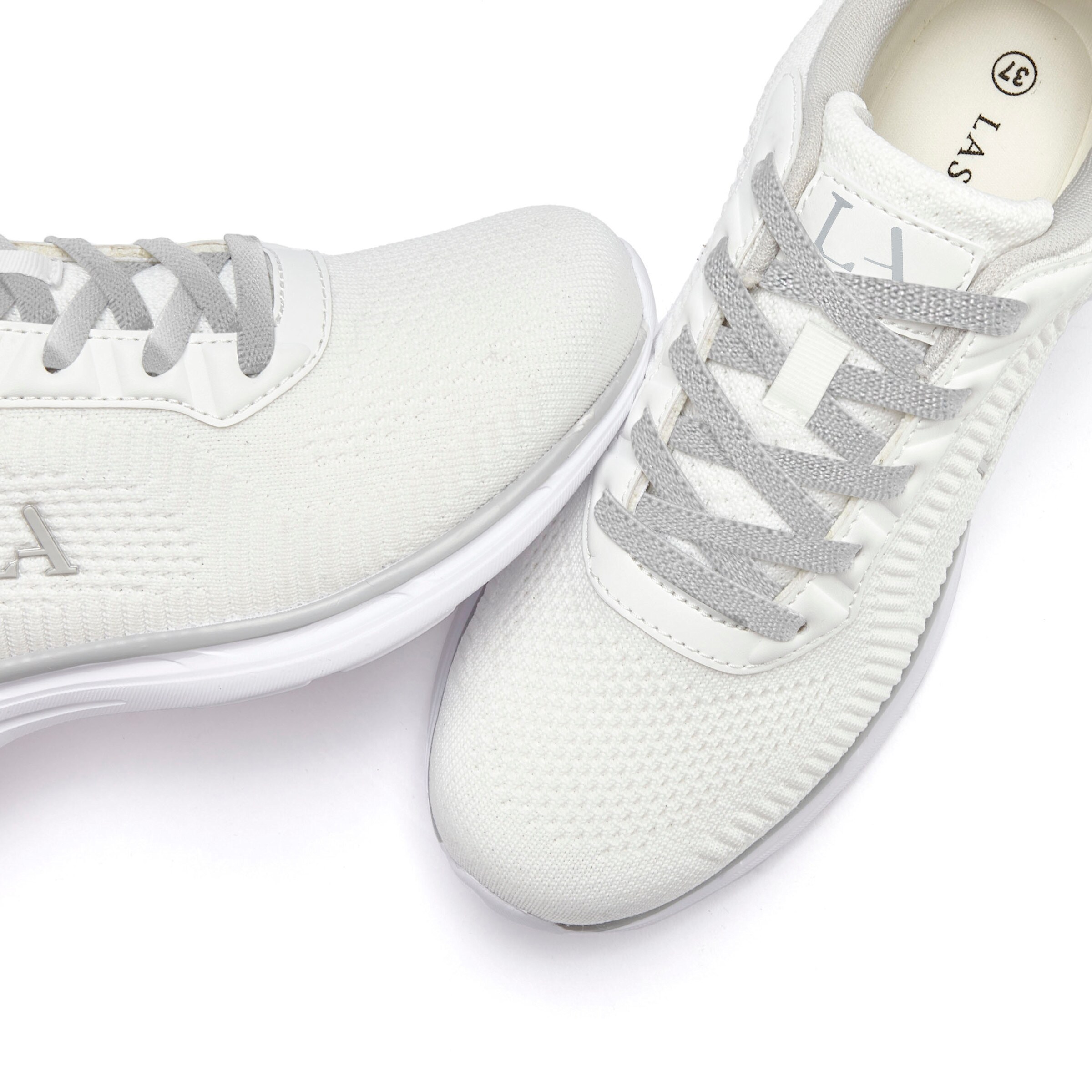 LASCANA Sneaker in weiß/hellgrau