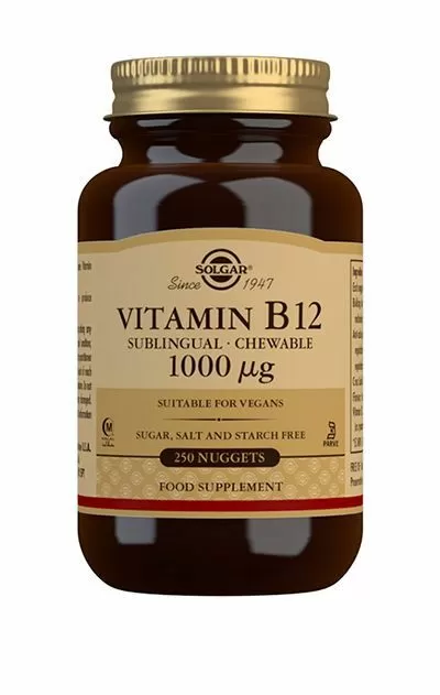Solgar B12-vitamin 1000 µg - 250 tyggetabletter