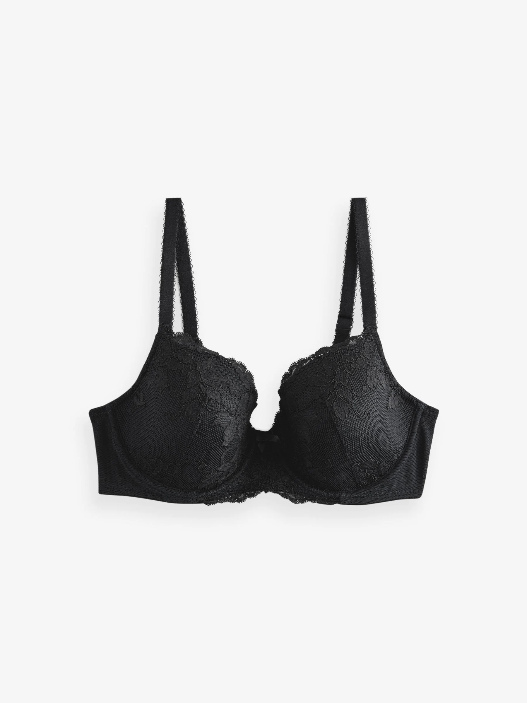 Zwart/wit - Verpakking van 2 kanten beha's cup DD+
