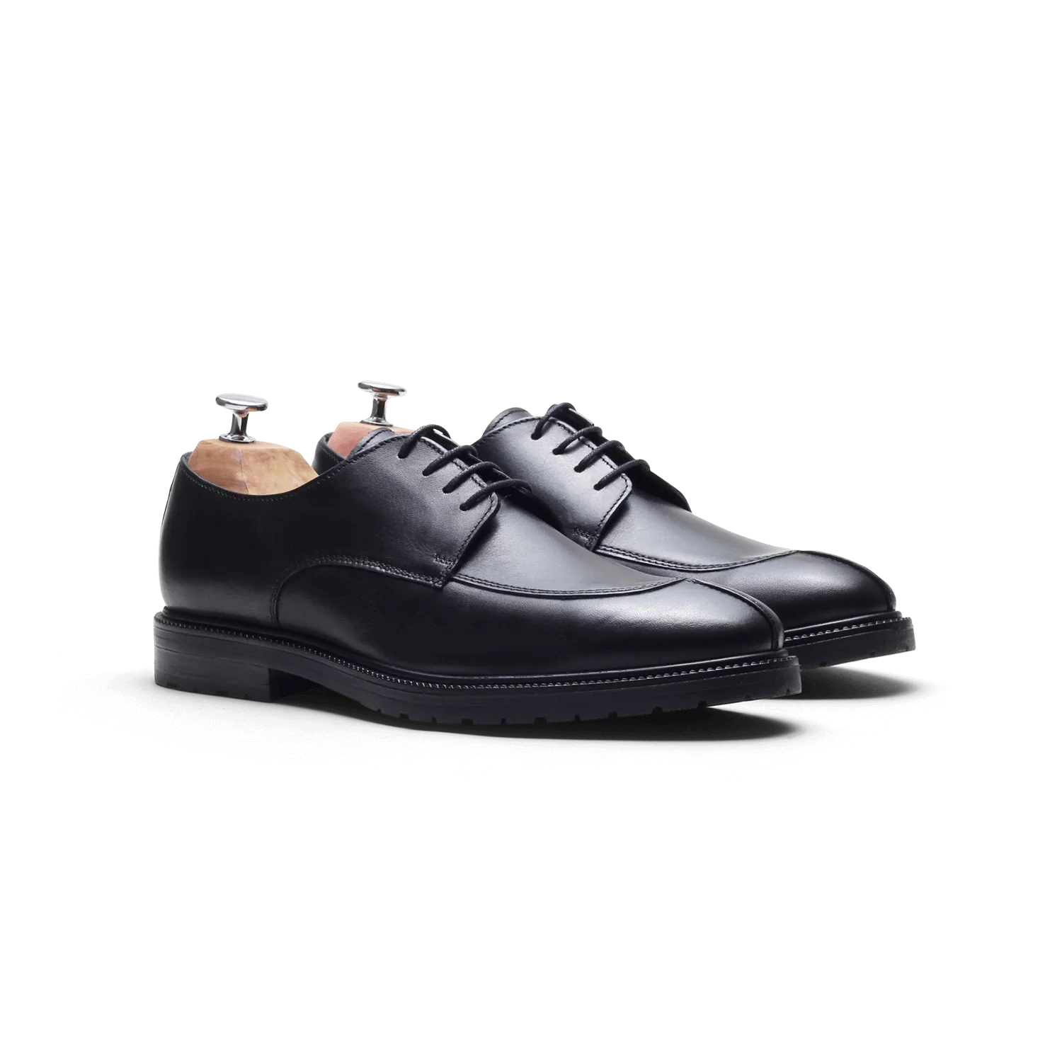 Abi-Derby en cuir noir
