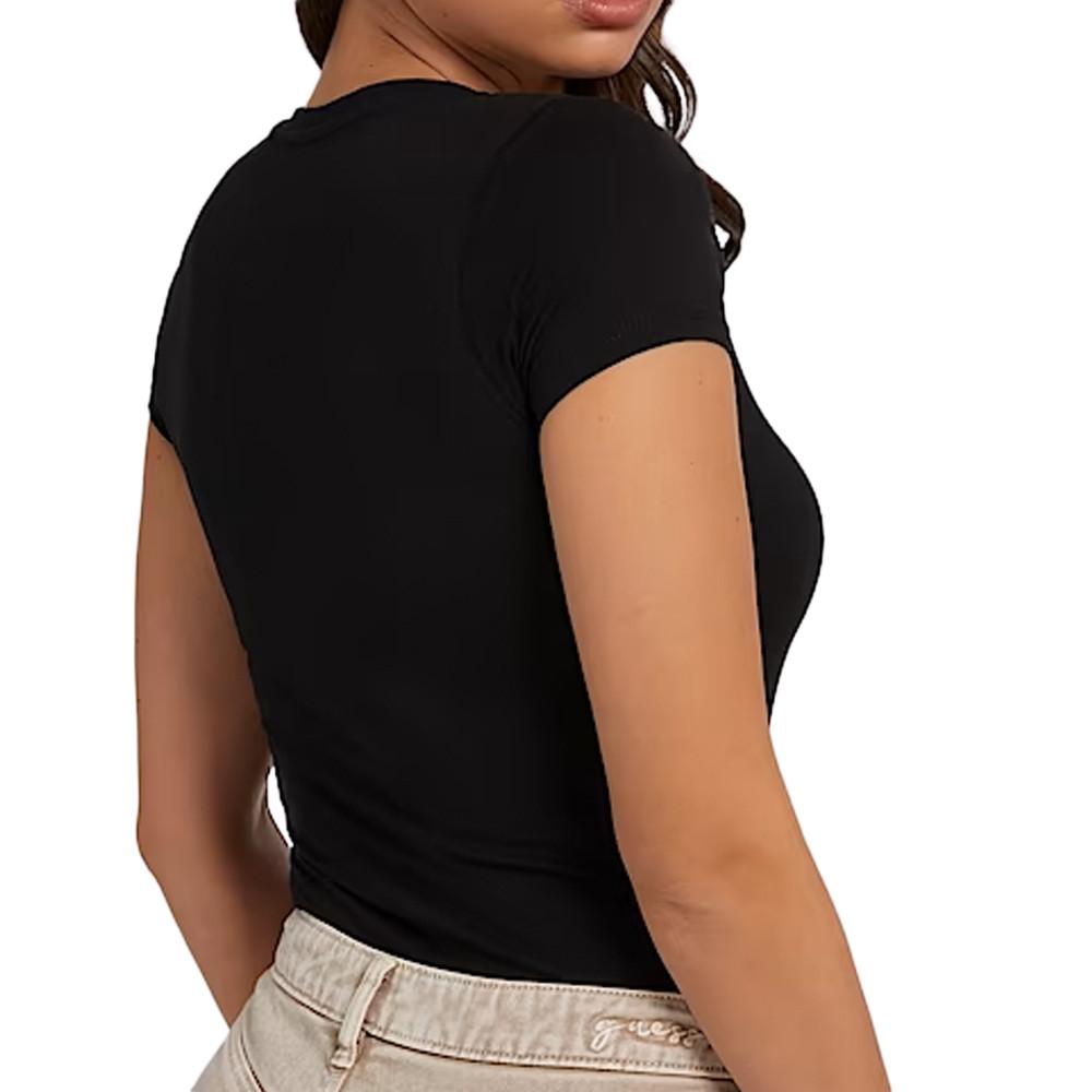 Guess T-shirt Noir Femme Guess Strass