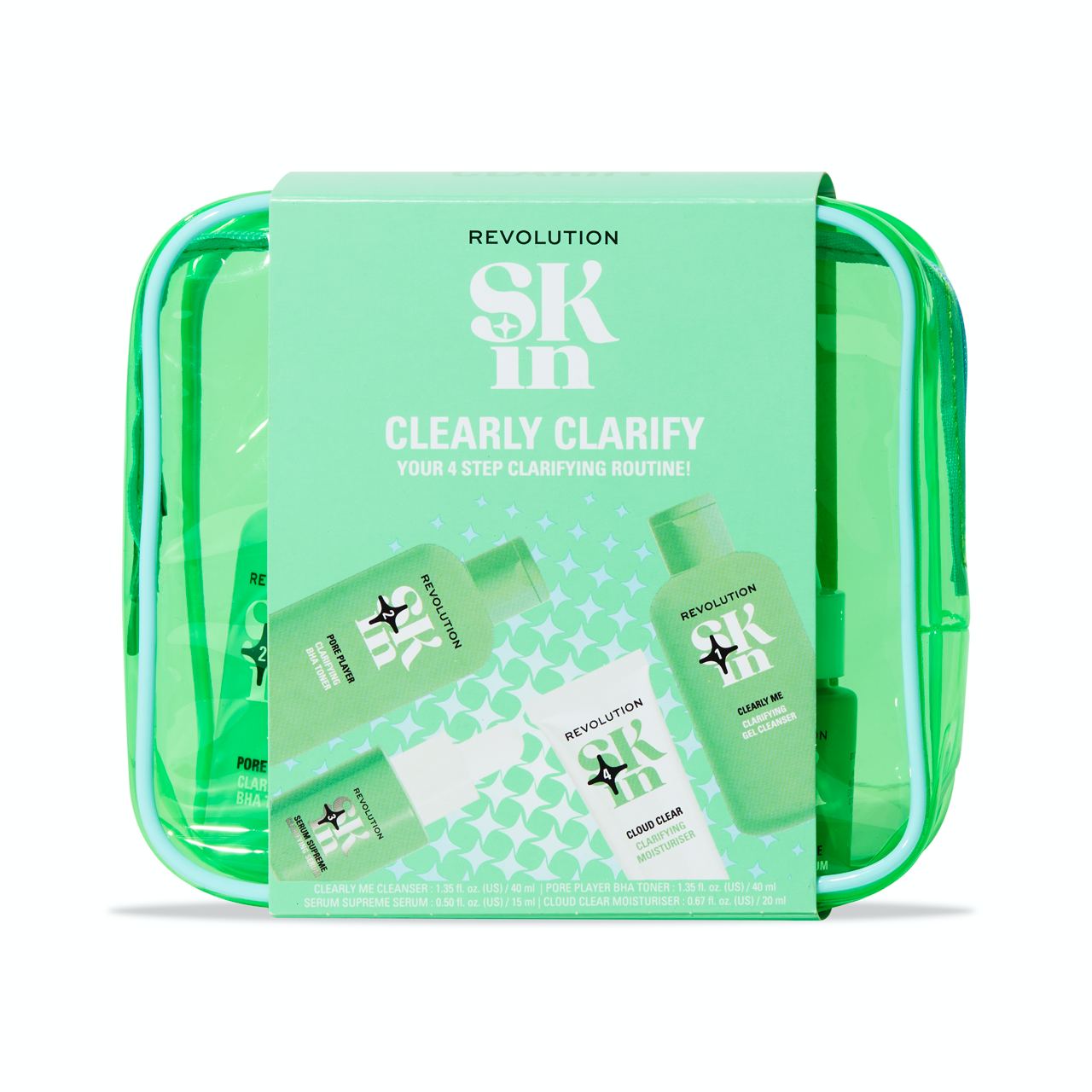 Revolution Skin - Bolsa de rotina facial - Clearly Clarify