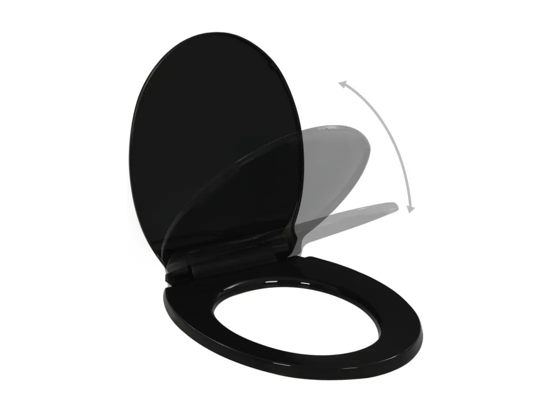 Abattant wc à fermeture noire 42.5 x 34 x 5 cm 02_0021274