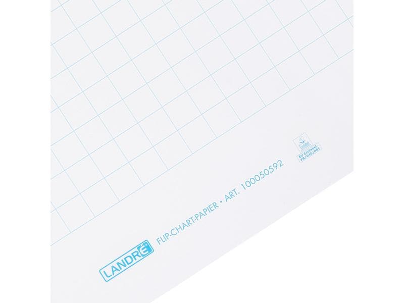 Landré Flipchart Block 65 x 98 LANDRÉ Flip-Chart-Block kariert 25 mm