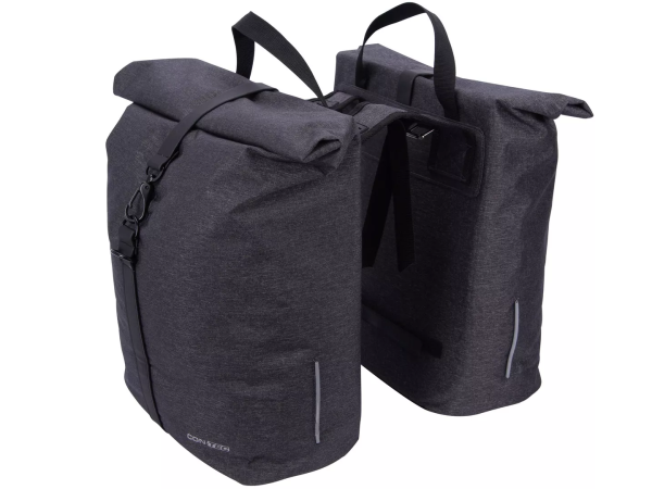 Contec Lim Double Sidetaskesæt, Ashy Grey, 2 x 17L