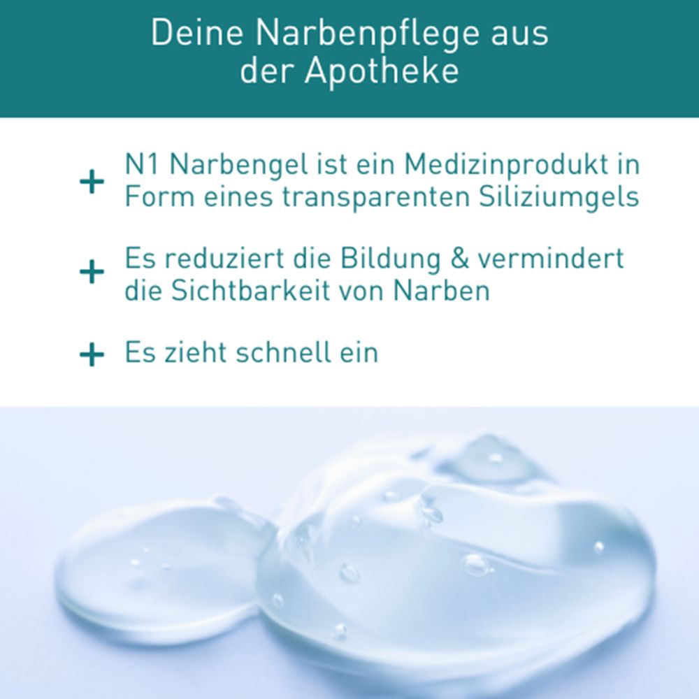 N1 Narbengel – reduziert Hautverdickungen, Rötungen, Verfärbungen & Schmerzen