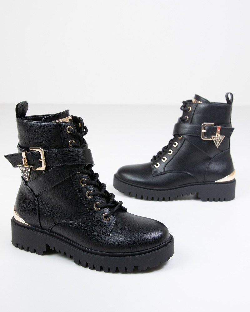 Guess Olsy Bikerboots  - zwart