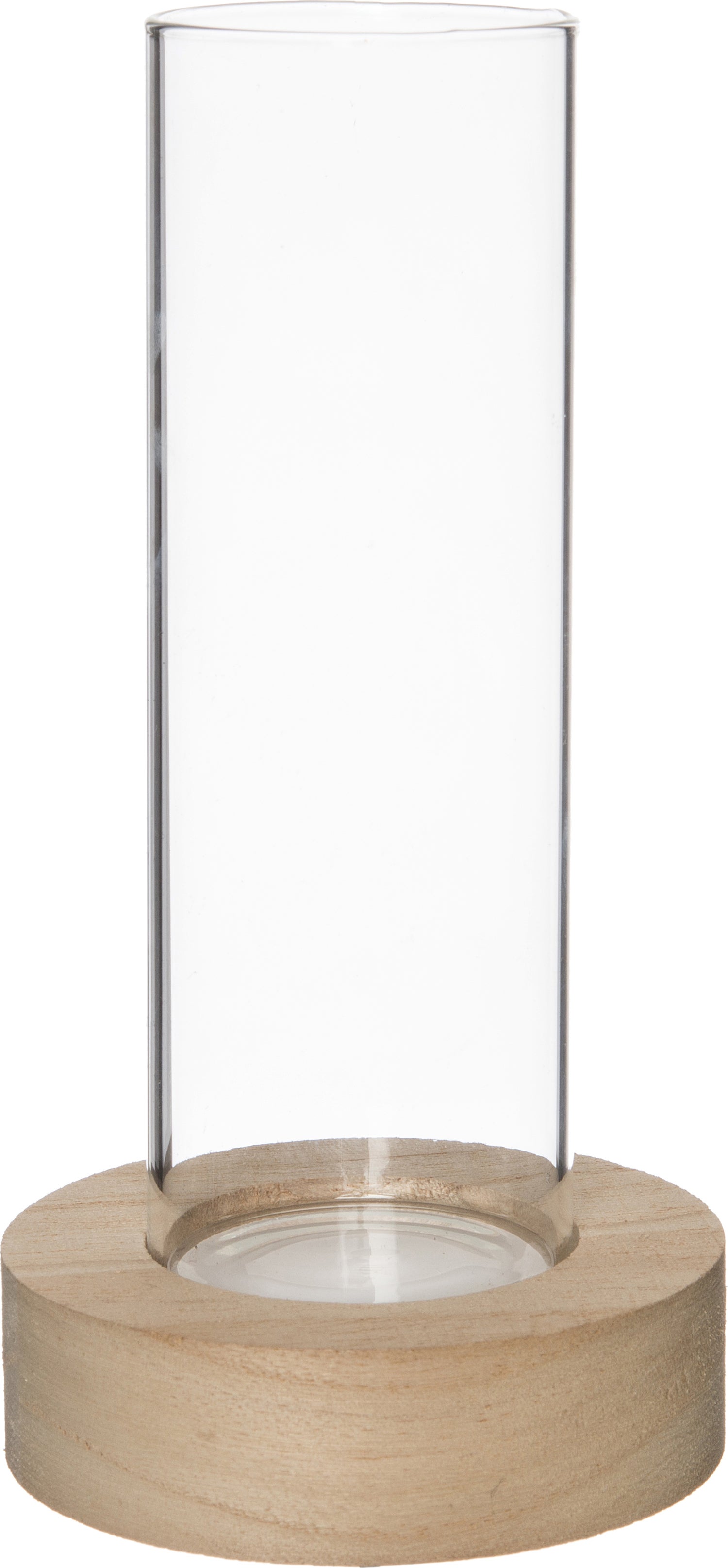 Intratuin vaas met LED transparant D 8,5 H 22,3 cm