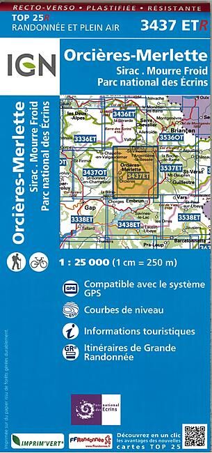 IGN - TOP25R 3437ETR ORCIERES 1 25 000