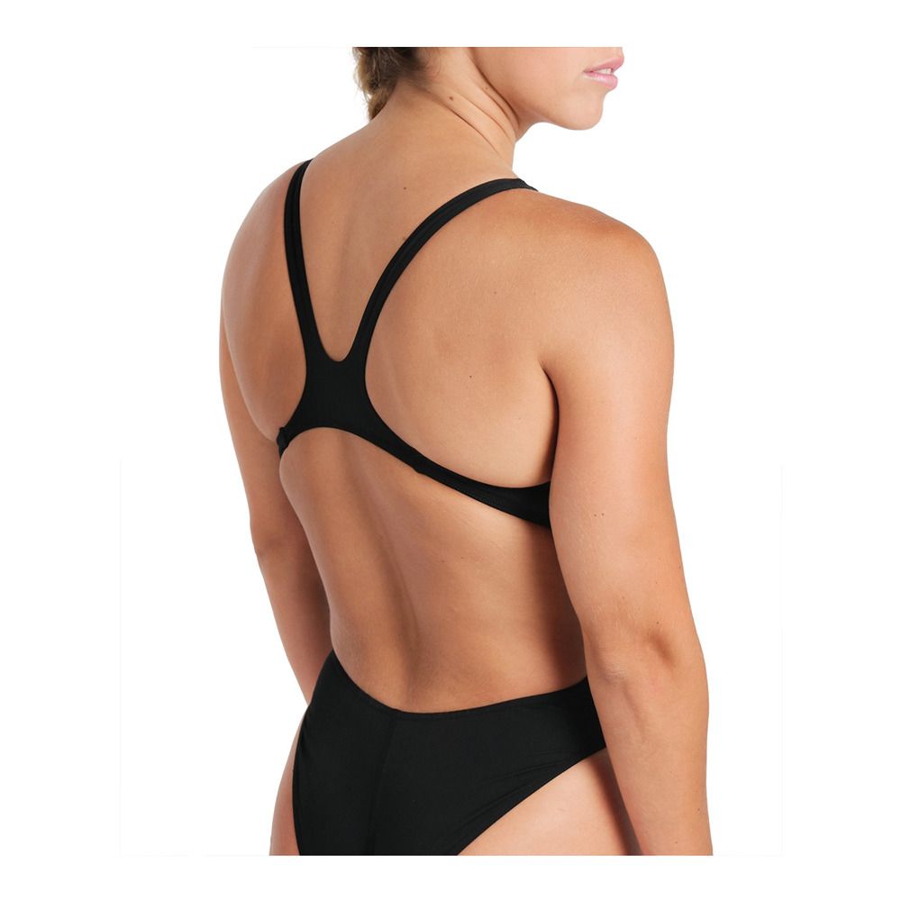 Arena TEAM SWIM TECH SOLID - Maillot de bain 1 pièce Femme black/white