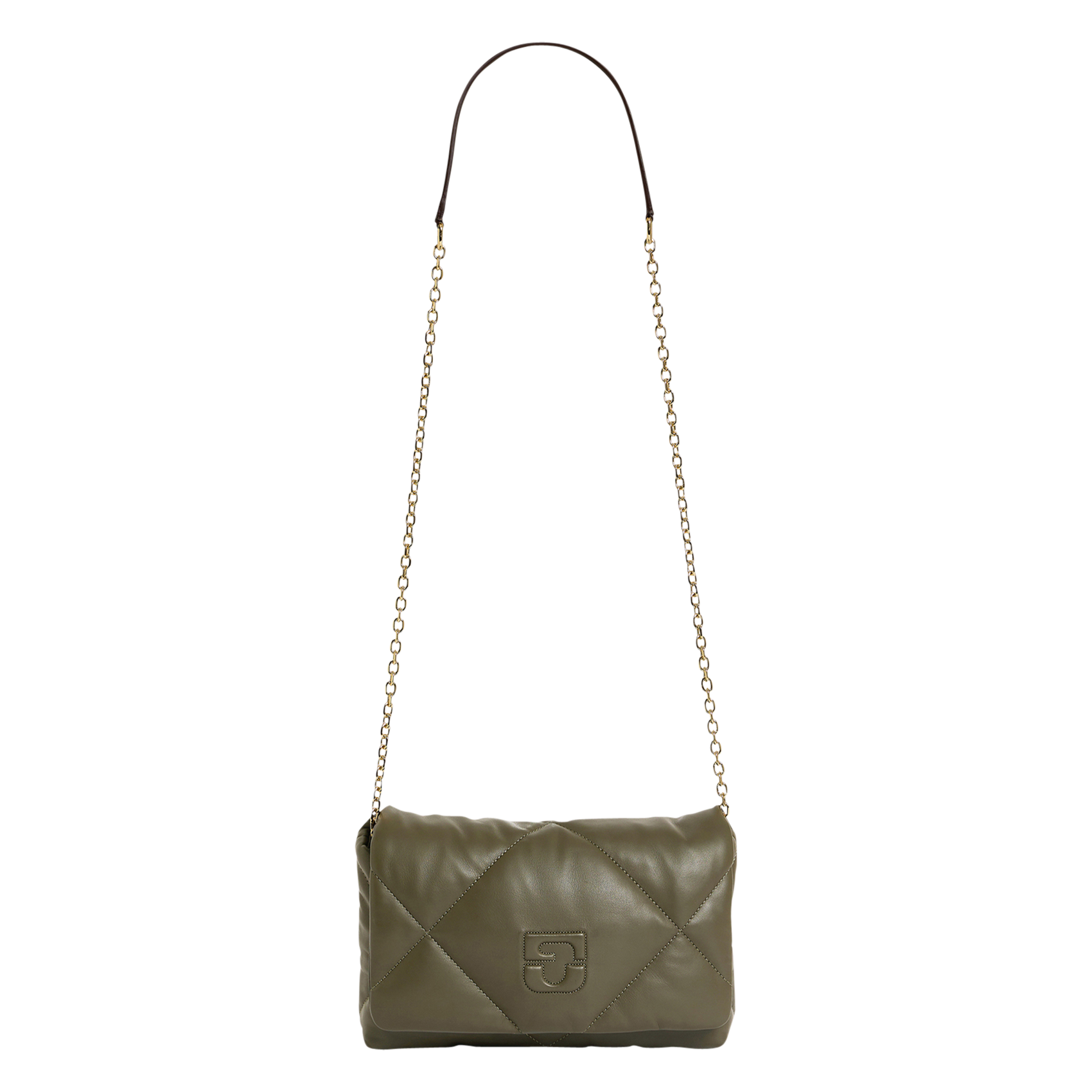 LE FANNY - Sac bandoulière matelassé en cuir | Vert