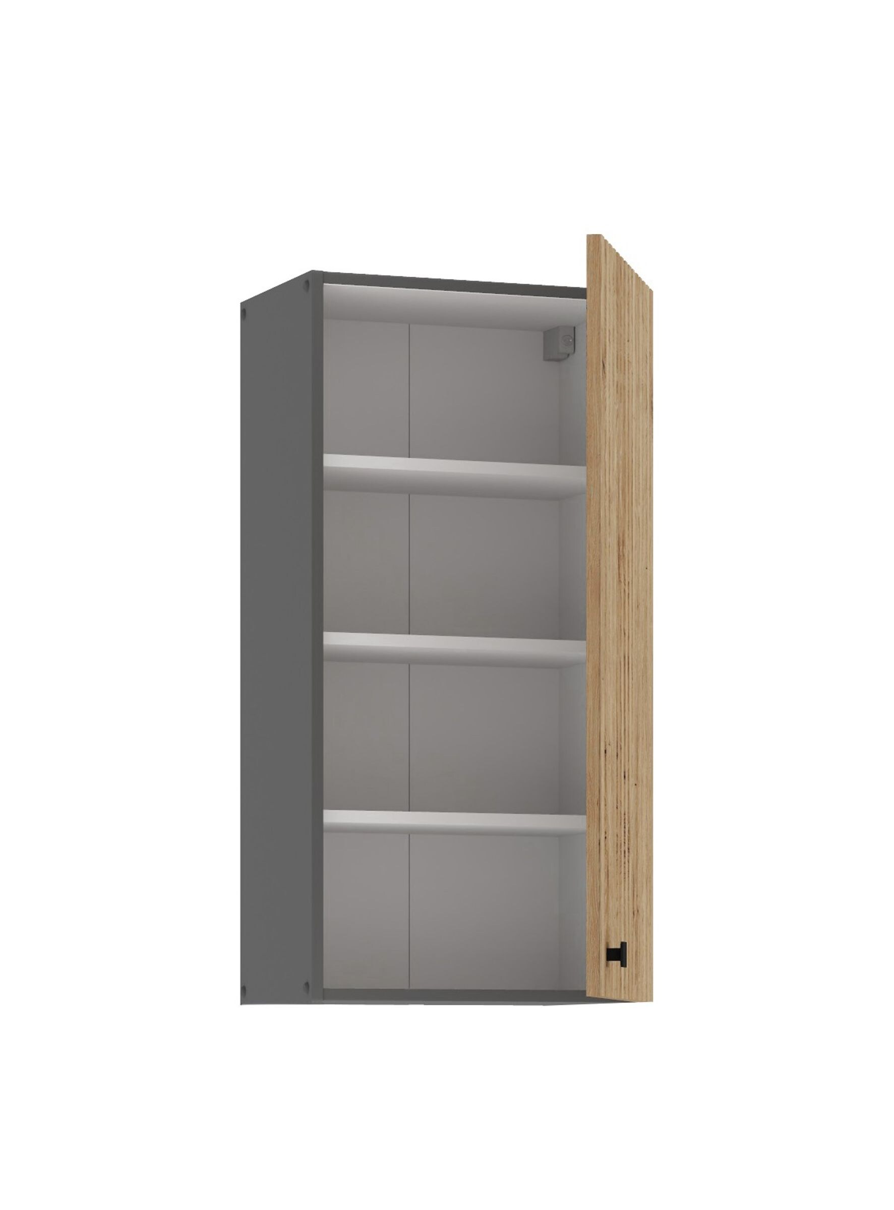Küche AVA Artisan Hängeschrank 45 cm Lamellenoptik Küchenzeile Einbauküche