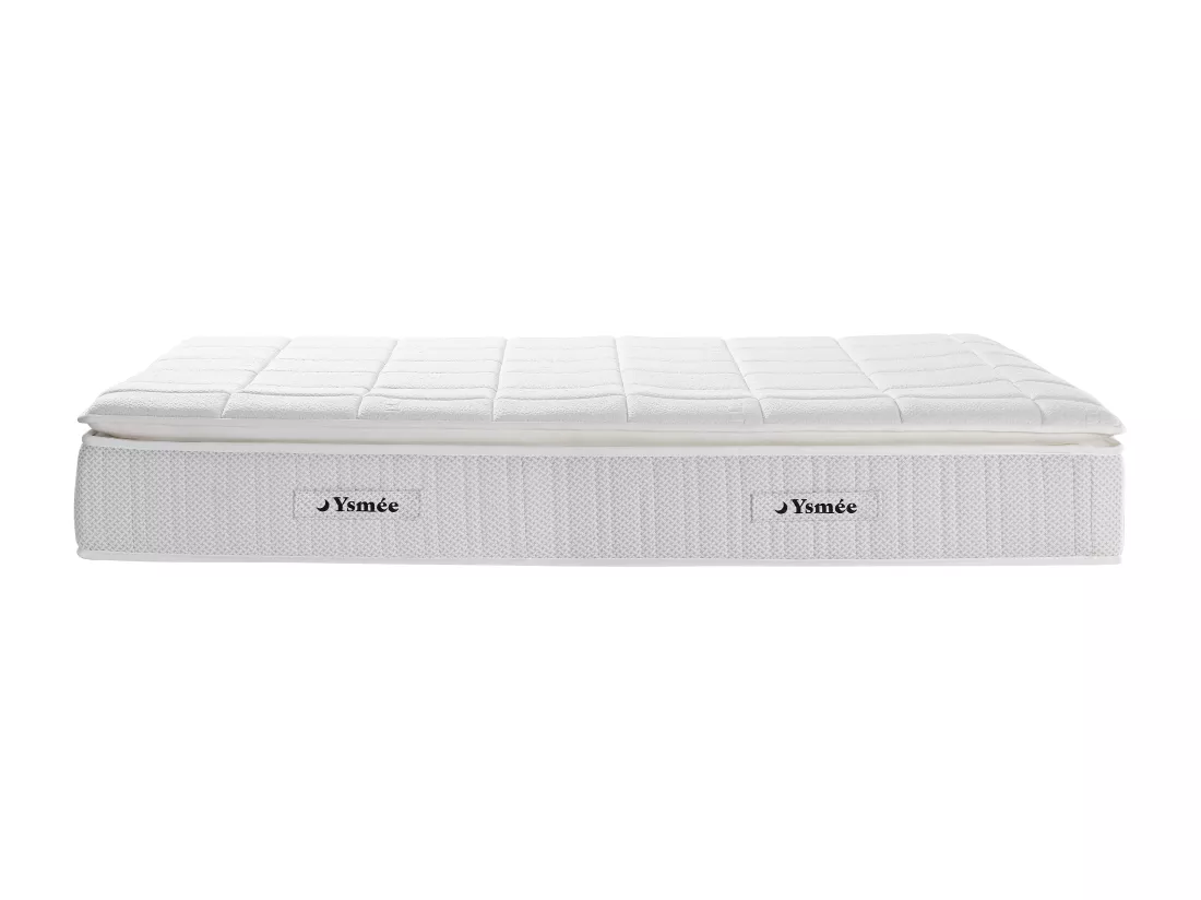 Matelas 160 x 200 cm hybride ressorts ensachés accueil nano ressorts + mémoire de forme ép.32cm - IPOH de YSMÉE