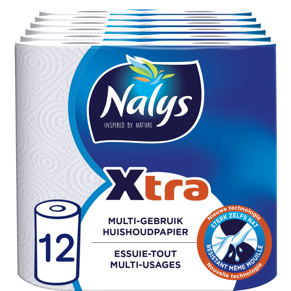 6x Nalys Xtra Huishoudpapier 2 stuks