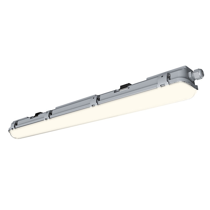 Réglette lumineuse Pagon T8 blanc neutre 1x900lm 9W IP65 L.67,9xl.7,3xH.6,4cm gris GoodHome