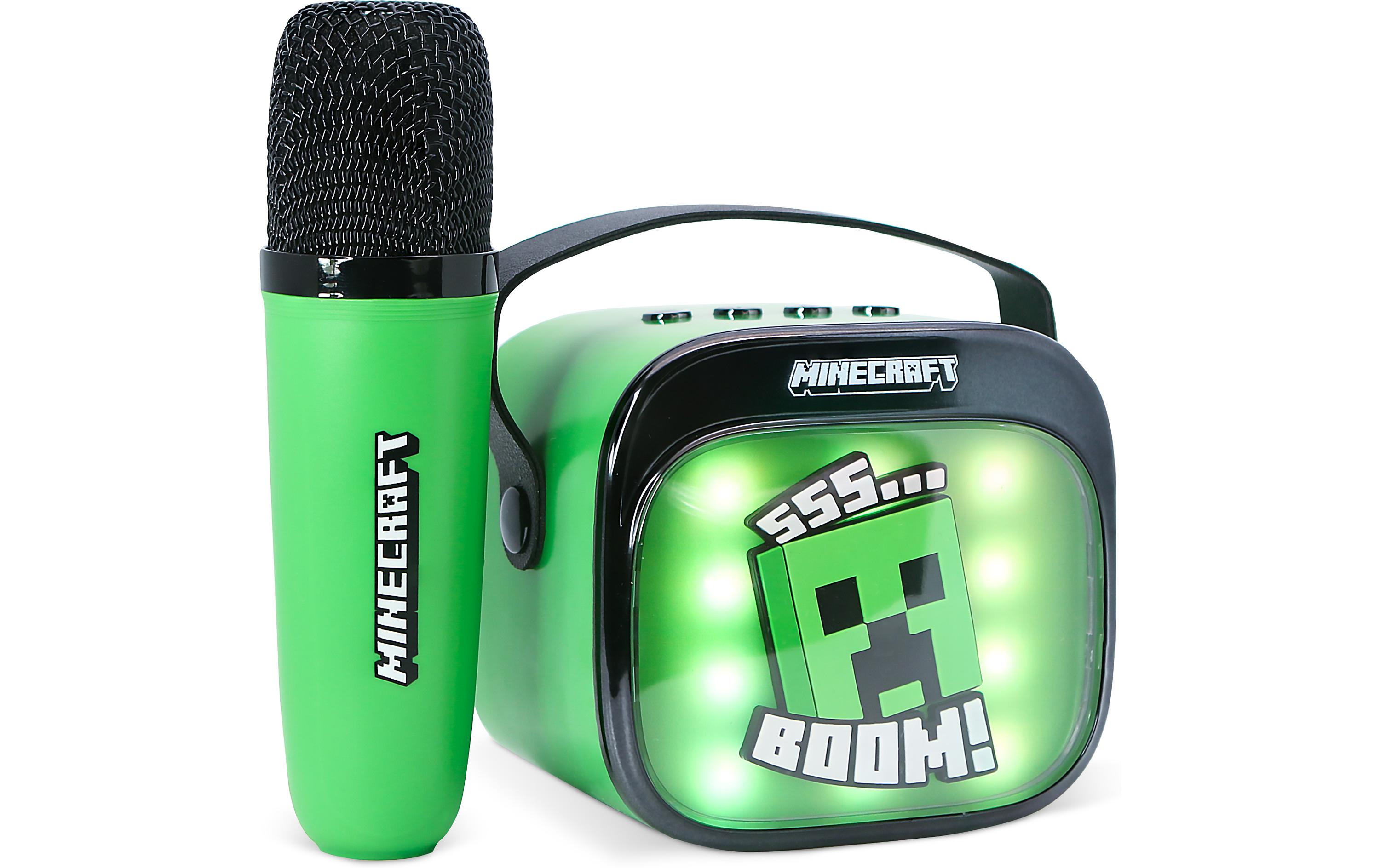 Minecraft LED Wireless Karaoke Lautsprecher und MikrofonMit LED-Leuchten