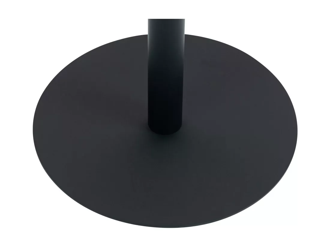 Table haute - rond Ø 60 cm - Bois - Noir / Noir - Hereford