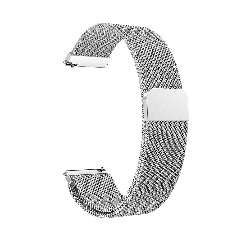 Samsung Galaxy Watch 5 (44/40mm) / Watch 5 Pro (45mm) Edelstahl Magnet Armband Milanaise - Silber