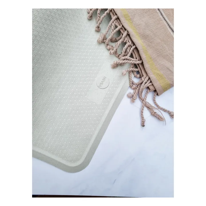 Hevea Tapis de bain anti-dérapant en caoutchouc naturel | Granite