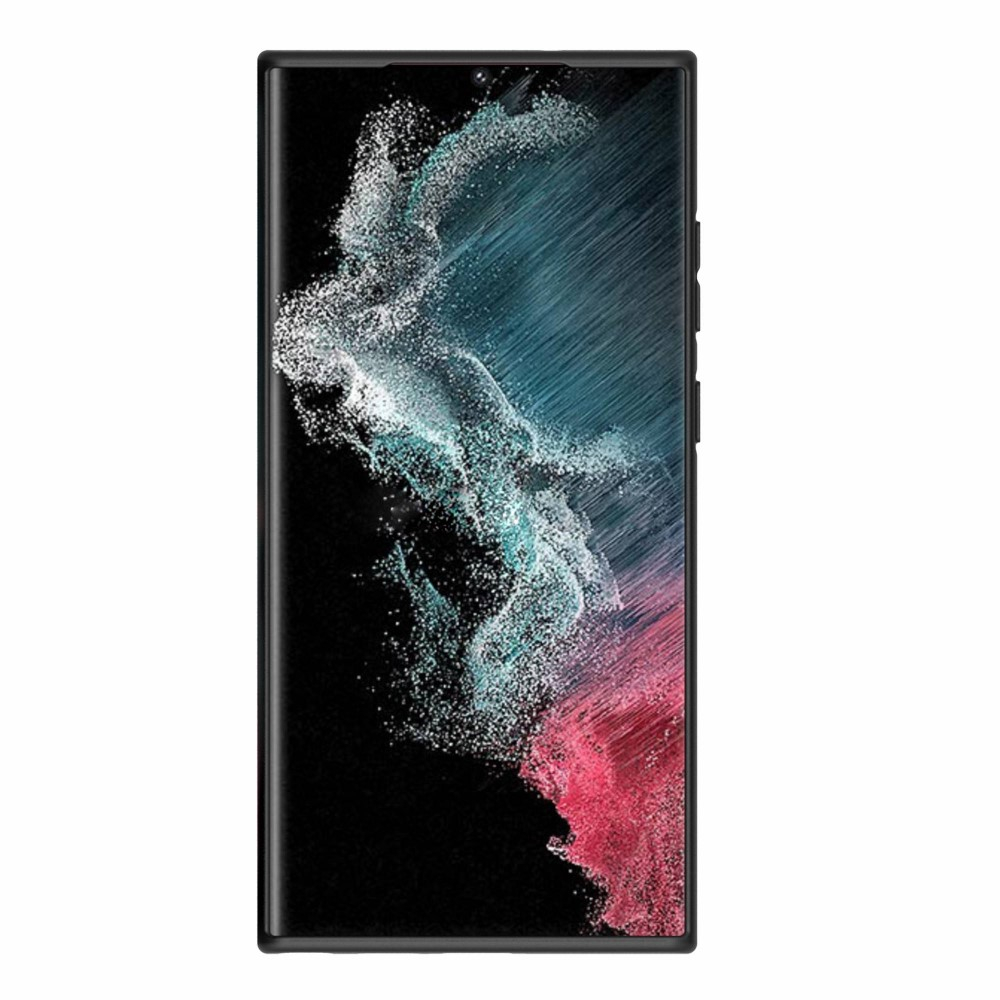 Samsung Galaxy S23 Ultra 5G Soft Touch Gummi Case Hülle - Schwarz (Matt)
