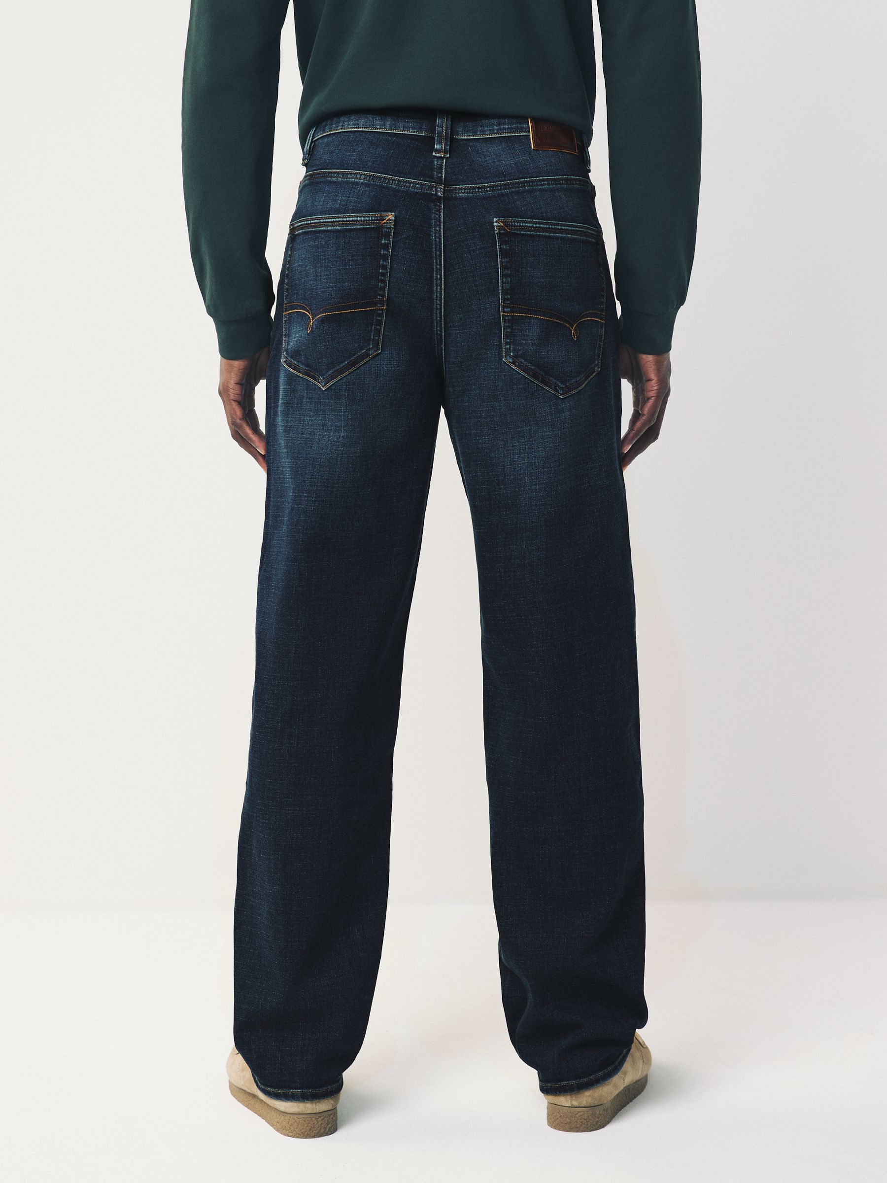 Medium-indigoblauw - Relaxed fit - Motionflex jeans