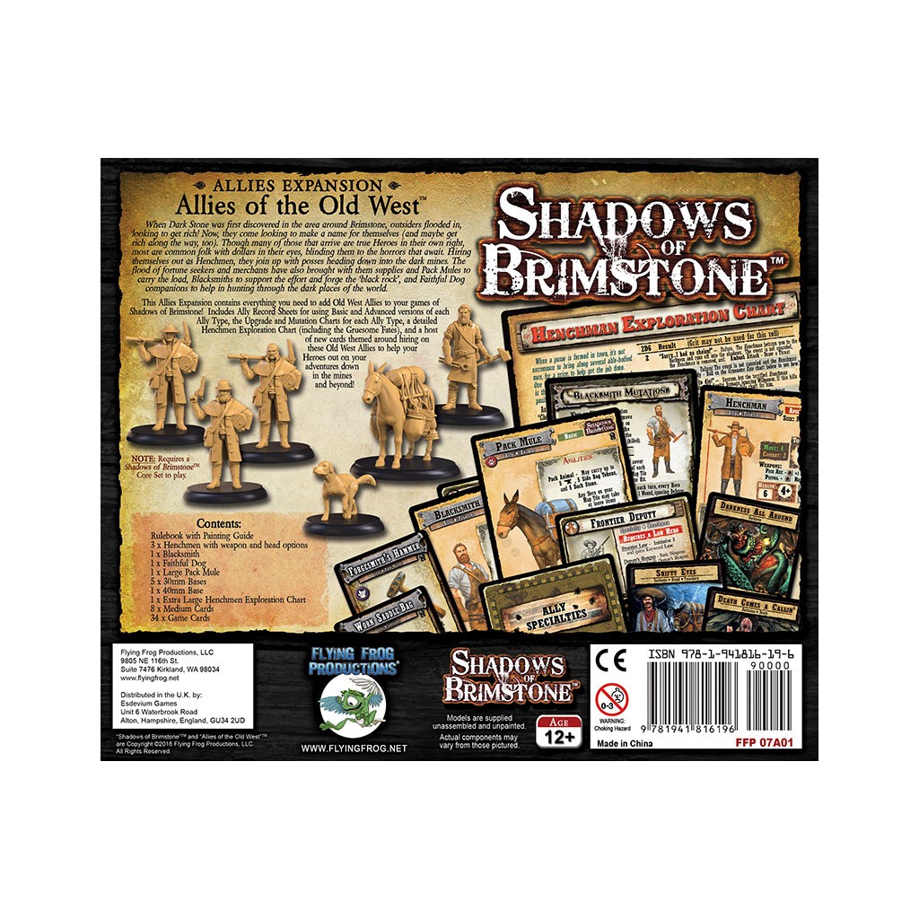 Shadows of Brimstone - Allies of the Old West Ally Pack