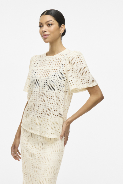 Vila beige dames t-shirt
