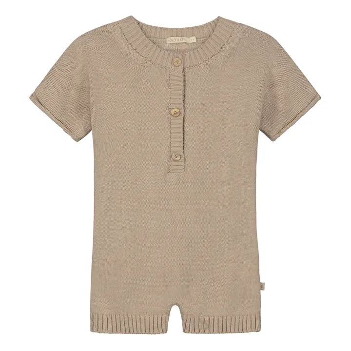 Yuki Combinaison Single Coton Bio | Beige