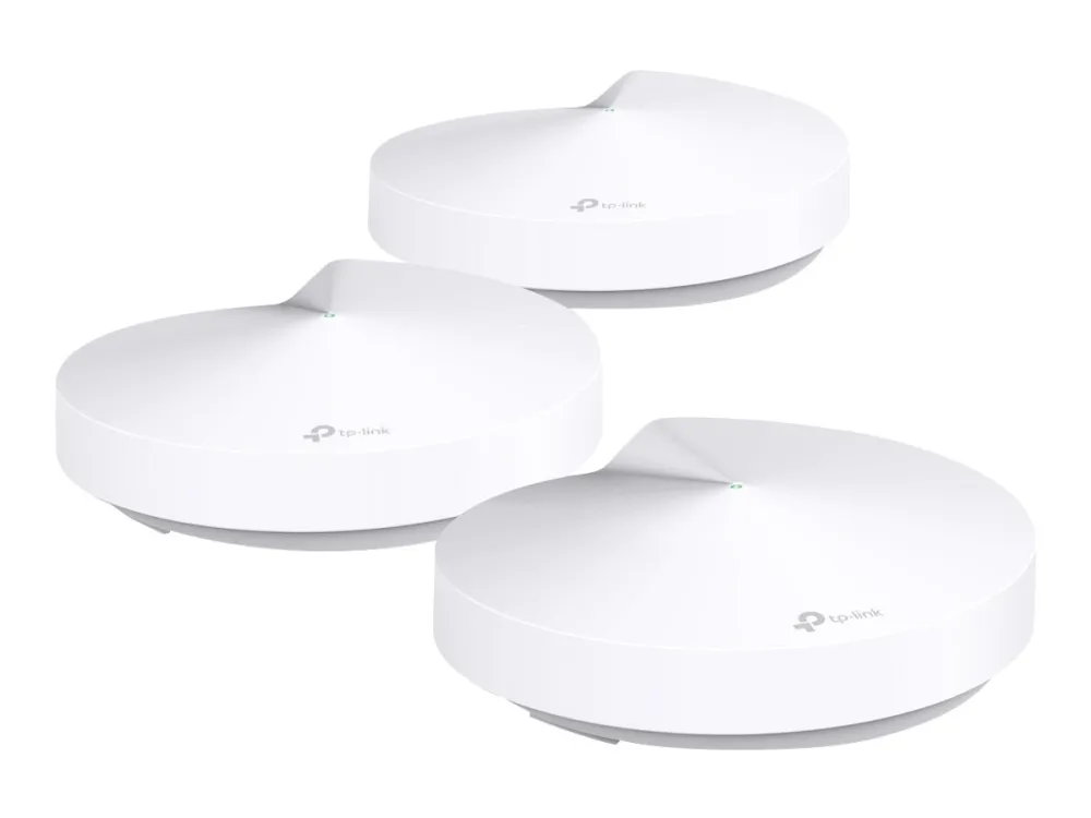 TP-Link DECO M5 - Wi-Fi-system - op til 4500 sq.ft - mesh 1GbE - Wi-Fi 5 - Dual Band (pakke med 3)