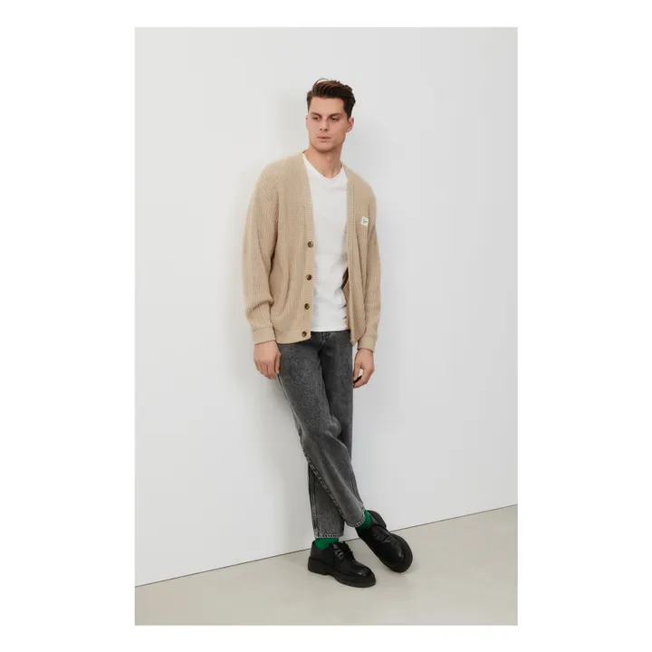 American Vintage Cardigan Crashway Laine et Alpaga | Beige