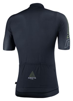 Maillot Manches Courtes Adicta Lab Valent Noir Titanium