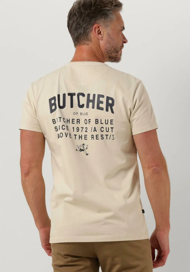 BUTCHER OF BLUE beige butcher of blue t-shirt army rest tee