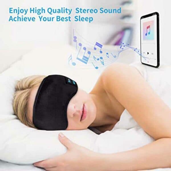 Soft Sleep Hodetelefoner - Sovemaske med Bluetooth Hodetelefoner Grå