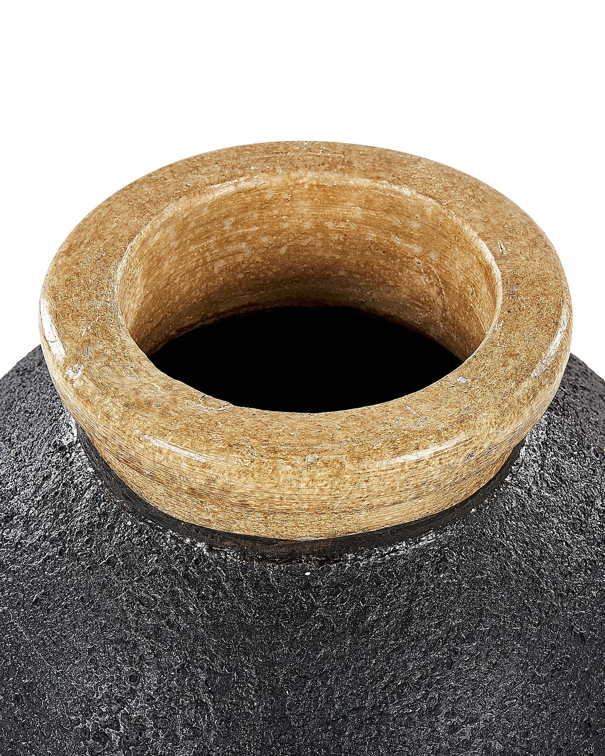 Decoratieve vaas DAULIS Keramiek 31 cm Zwart