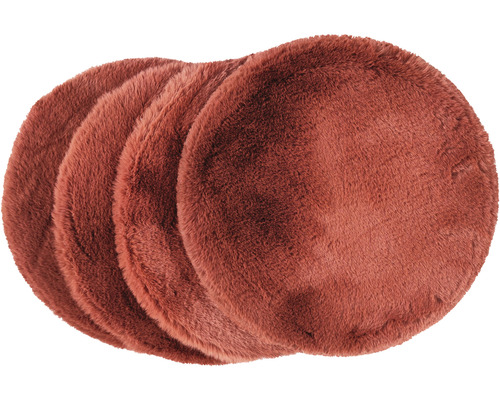 Romance zitkussen set van 4, terra, Ø 35 cm