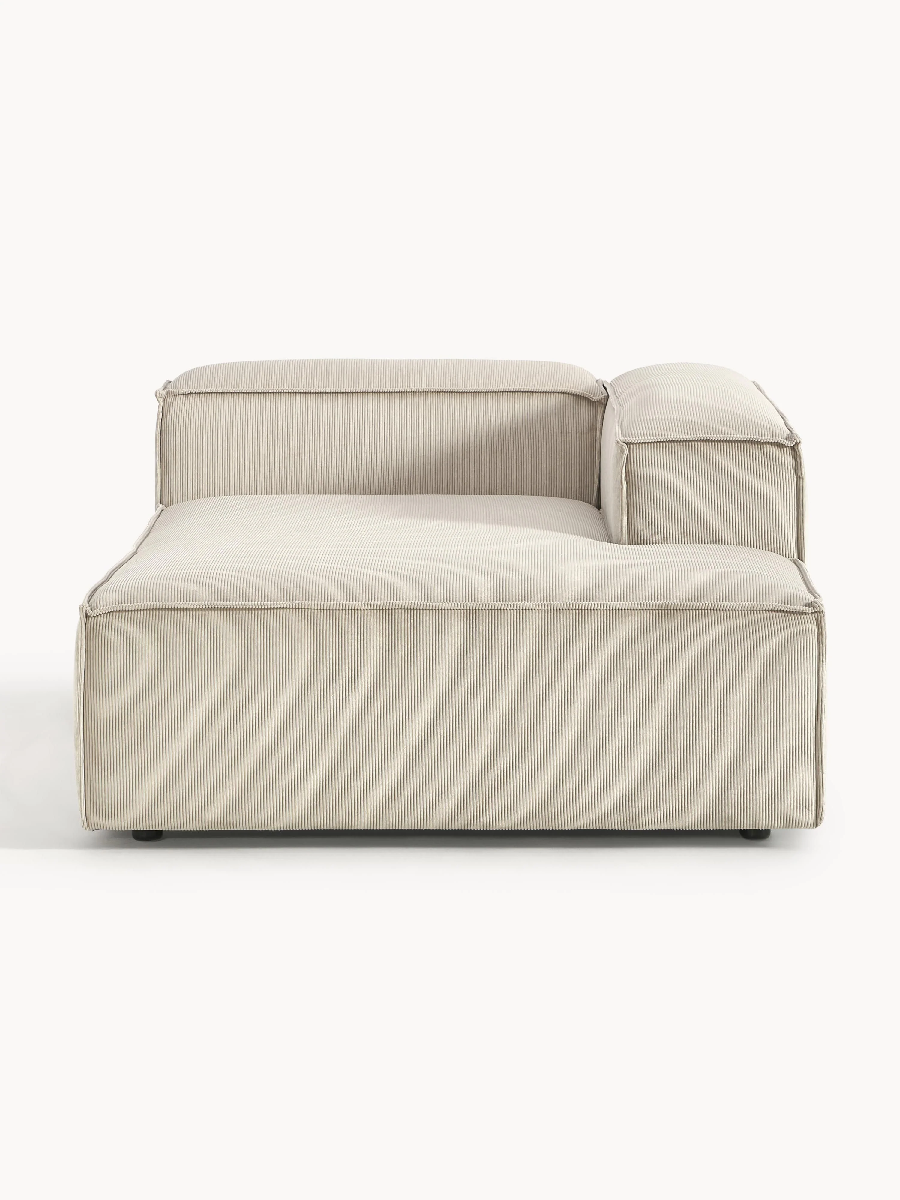Chaise longue hoekmodule Lennon van corduroy