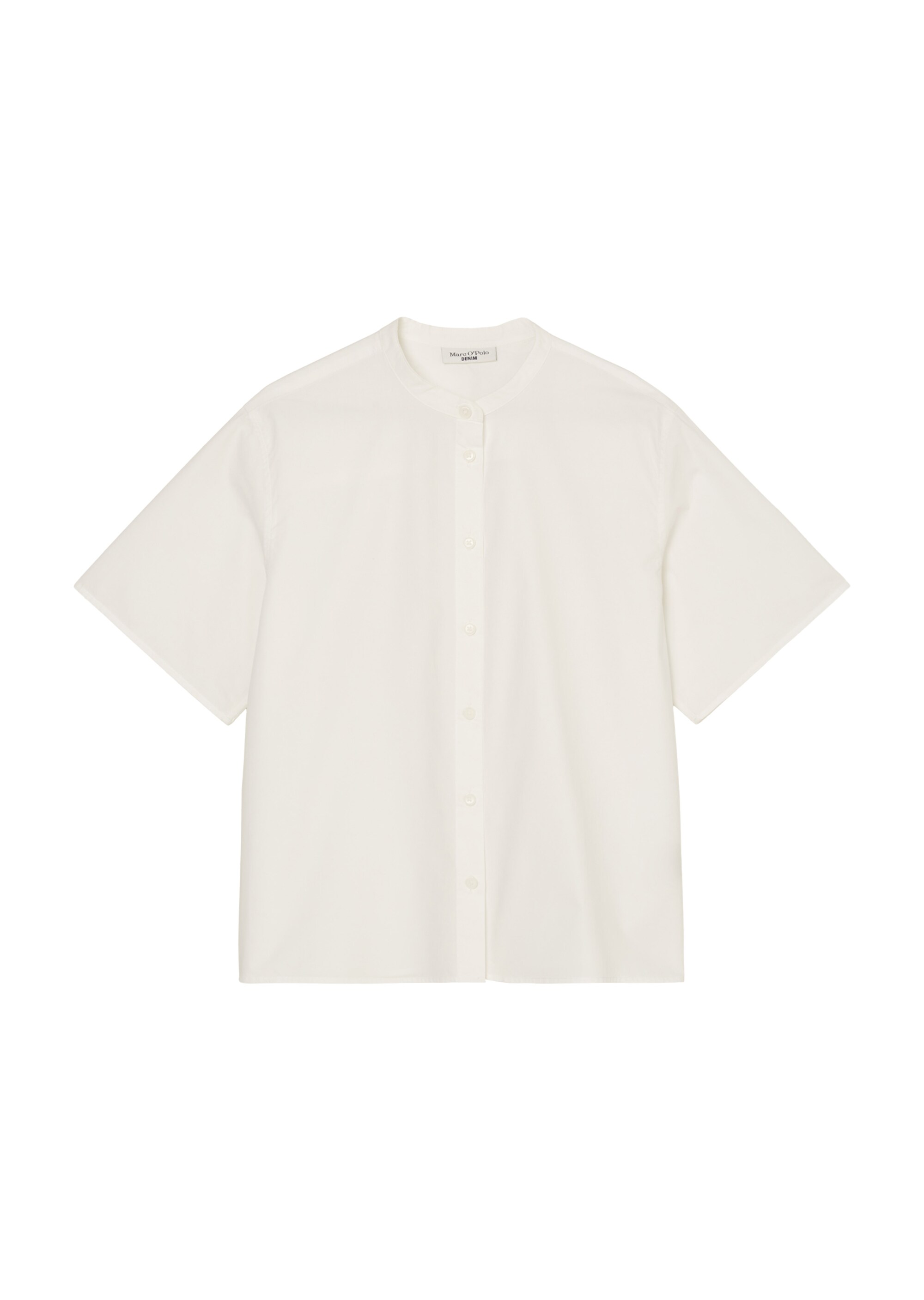 Popeline-Kurzarm-Bluse aus Organic Cotton