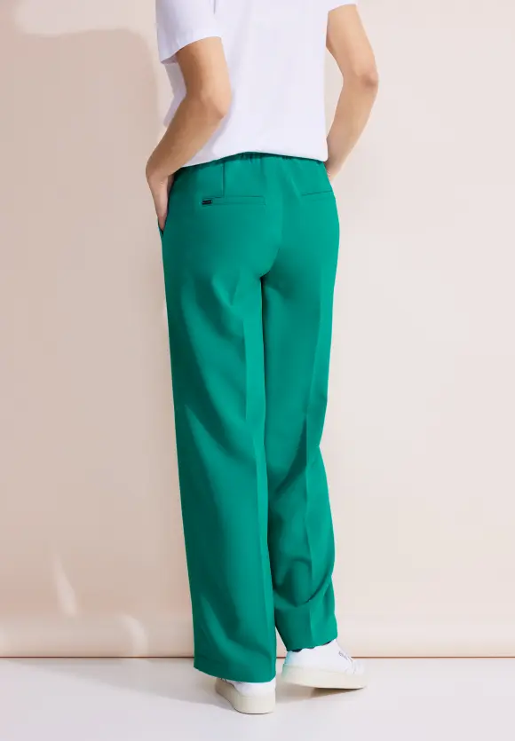 Loose Fit Twill Hose - intense aqua