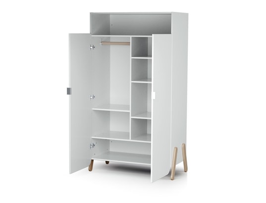 AT4 - Armoire enfant Armoire pirate - blanc / hêtre verni