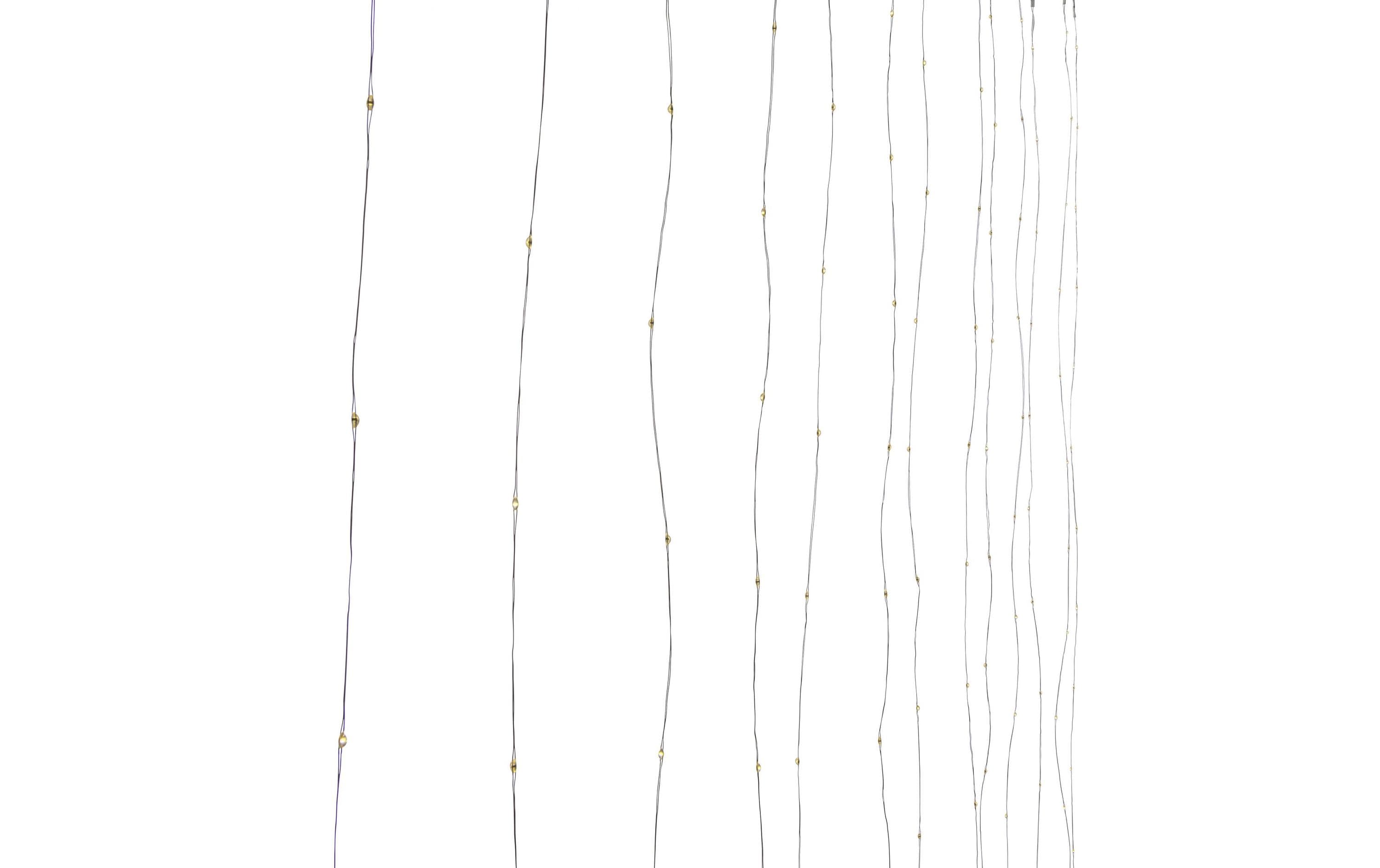 LED-Lichtervorhang 1.6 m, 256 LEDs, SilberLichtervorhang mit 16 Strängen und 256 LEDs