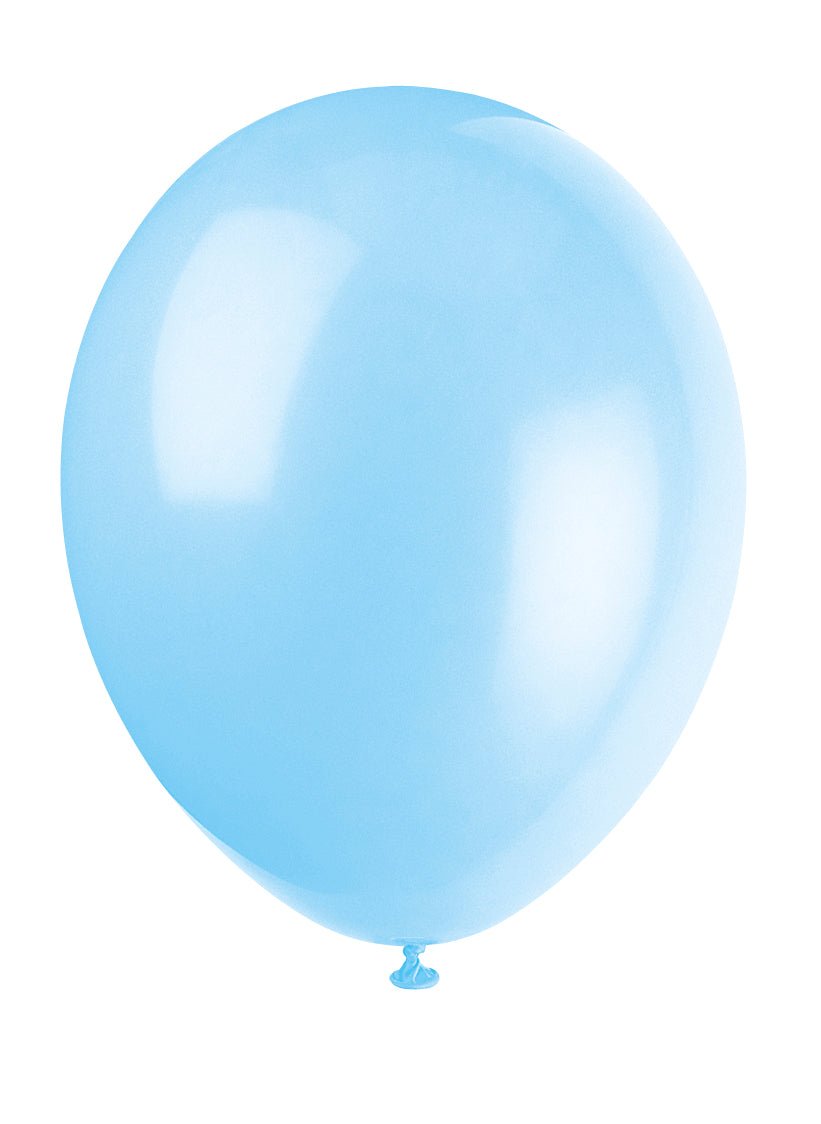 Lichtblauwe Ballonnen Matellic 30cm 10st