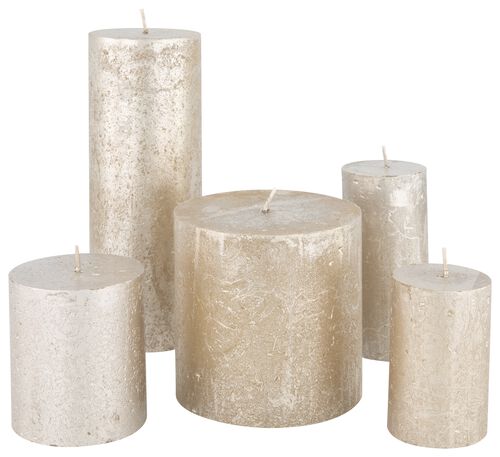 bougies rustiques champagne