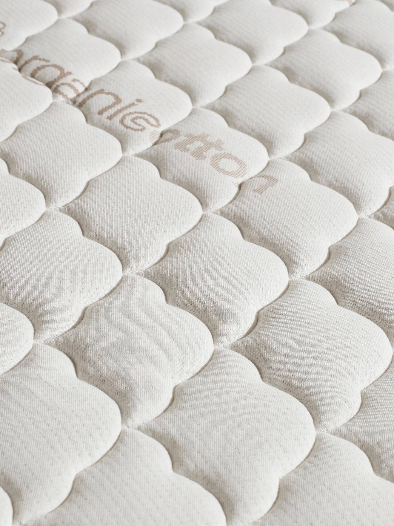 Meu pequeno colchão de algodão orgânico com capa removível, 60x120 cm, P'TIT LIT, branco claro, liso
